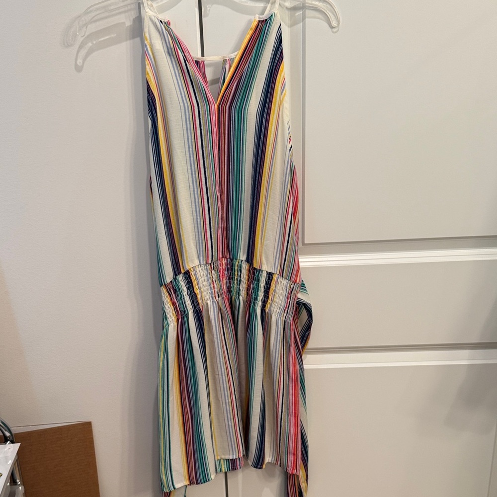 Colorful Striped Sleeveless Dress
